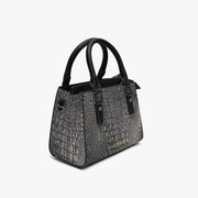 Black faux  Leather Multifunctional Handbag