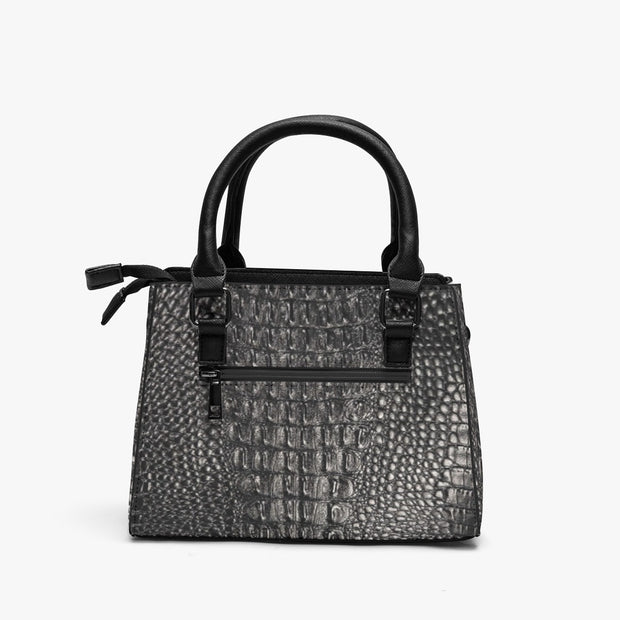 Black faux  Leather Multifunctional Handbag