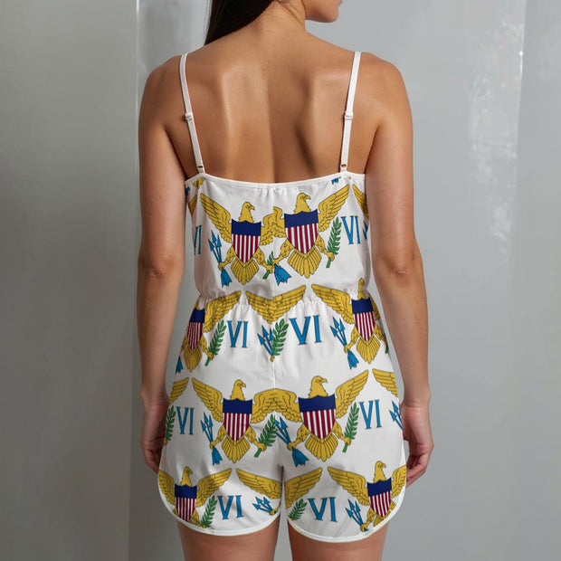 VI Women's V-neck Cami Romper