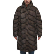 All-Over Print Unisex Long Down Jacket