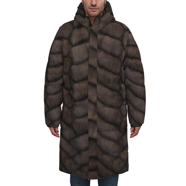 All-Over Print Unisex Long Down Jacket
