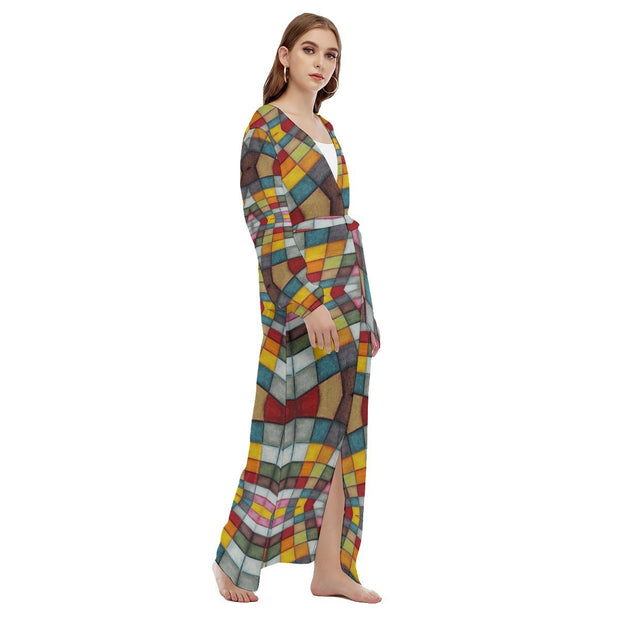 All-Over Print Women's Beach Long Coat