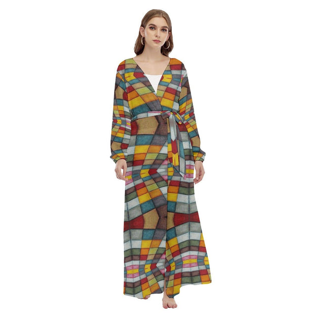 All-Over Print Women's Beach Long Coat