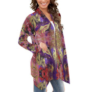 All-Over Print Women's Cardigan With Long Sleeve