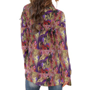 All-Over Print Women's Cardigan With Long Sleeve