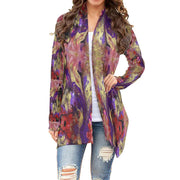 All-Over Print Women's Cardigan With Long Sleeve