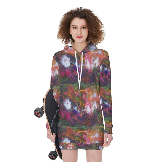 All-Over Print Women's Long Hoodie