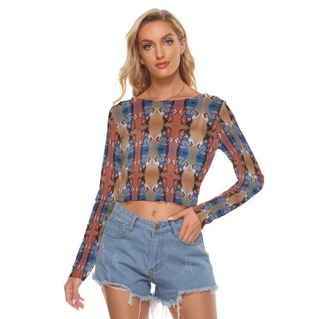Ally Be savage not average Women's Mesh Long Sleeves T-shirt