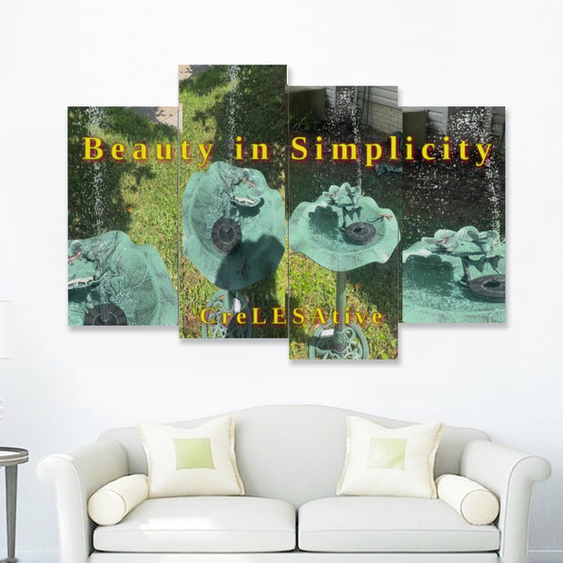 Beauty in Simplicity Four-piece Framed Mural