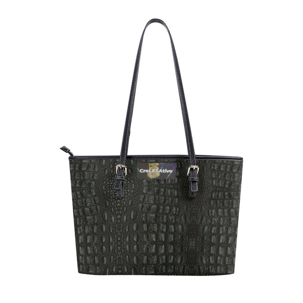 Black Animal Print Women's Tote Bag