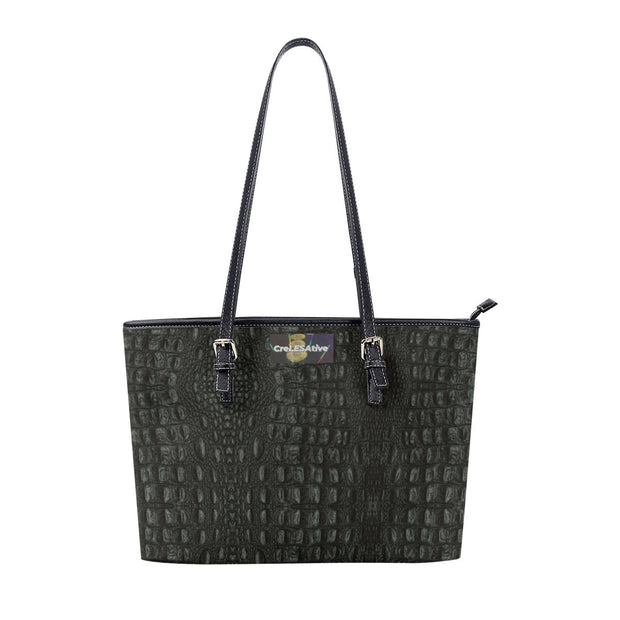 Black Animal Print Women's Tote Bag