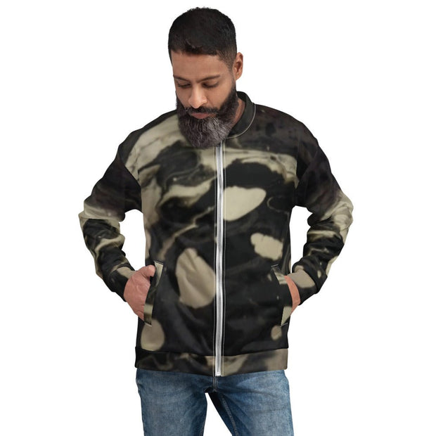 Black/White Unisex Bomber Jacket
