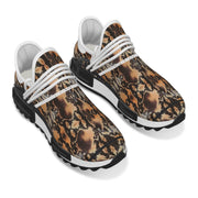 Brown Python Women's Mesh Sneakers