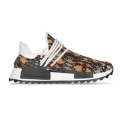 Brown Python Women's Mesh Sneakers