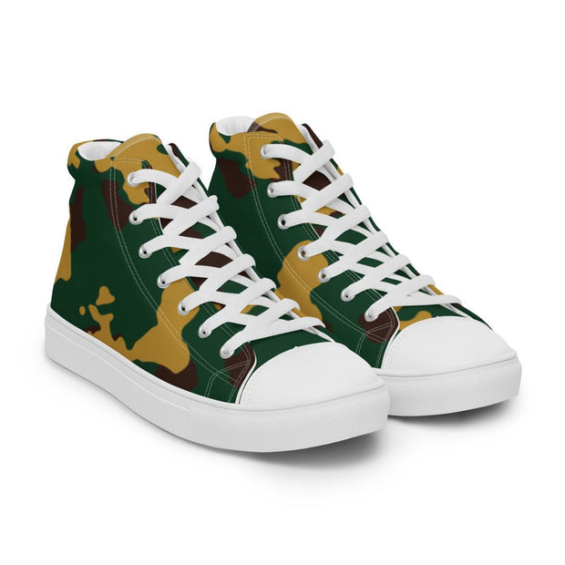 Camouflage Women’s high top canvas shoes