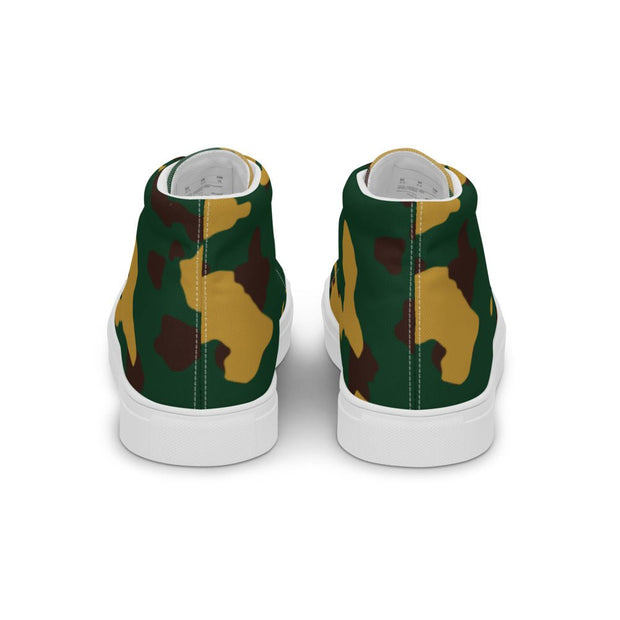 Camouflage Women’s high top canvas shoes