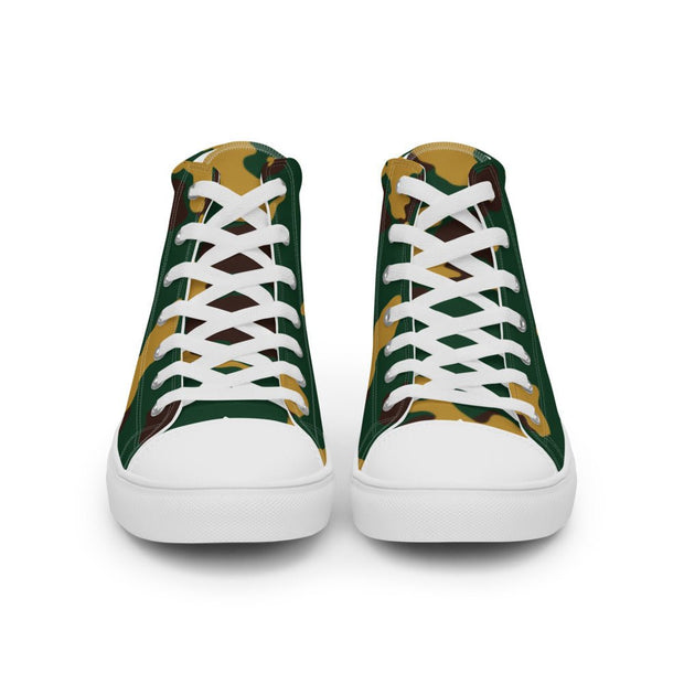 Camouflage Women’s high top canvas shoes