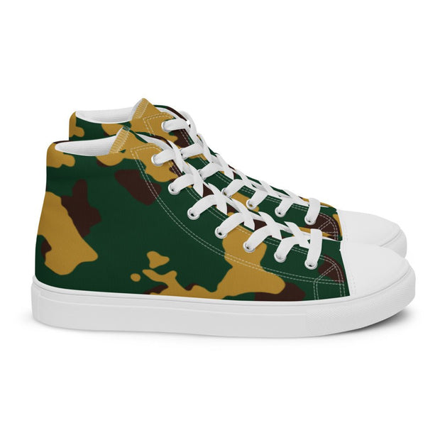 Camouflage Women’s high top canvas shoes