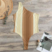 Cream Women's One-Shoulder Bodysuit
