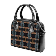 crown Handbag With Single Shoulder Strap