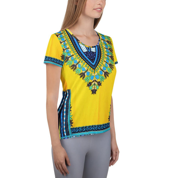Dashiki All-Over Print Women's Athletic T-shirt