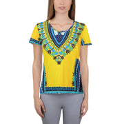 Dashiki All-Over Print Women's Athletic T-shirt