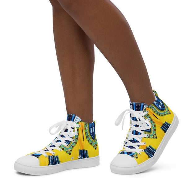 Dashiki Women’s high top canvas shoes