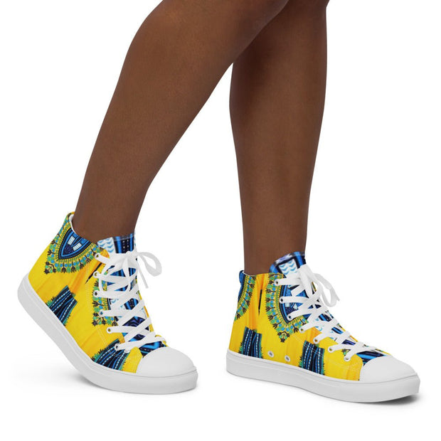 Dashiki Women’s high top canvas shoes