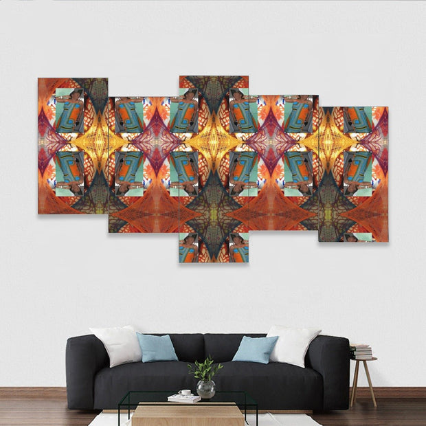 Edna C Framed five-piece mural - CreLESAtive™