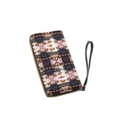 Ethnic Lesa Long Wallet With Black Hand Strap - CreLESAtive™