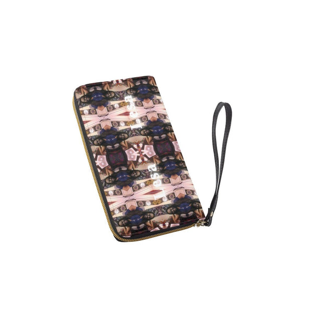 Ethnic Lesa Long Wallet With Black Hand Strap - CreLESAtive™