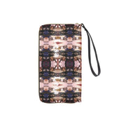 Ethnic Lesa Long Wallet With Black Hand Strap - CreLESAtive™