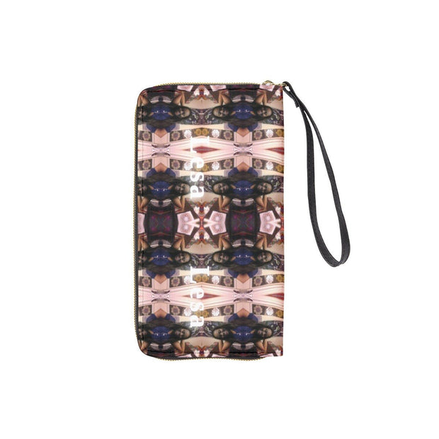 Ethnic Lesa Long Wallet With Black Hand Strap - CreLESAtive™