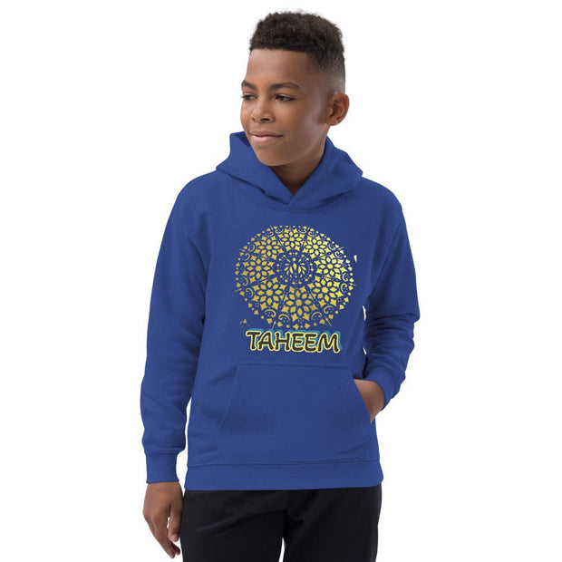 Gold Circle Mandala Kids Hoodie - CreLESAtive™