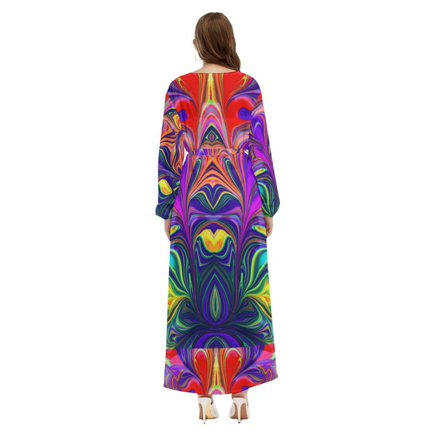 Gorgeous All-Over Print Women's Beach Long Coat - CreLESAtive™