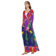 Gorgeous All-Over Print Women's Beach Long Coat - CreLESAtive™
