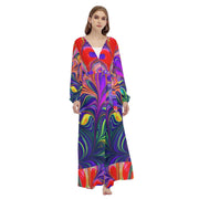 Gorgeous All-Over Print Women's Beach Long Coat - CreLESAtive™