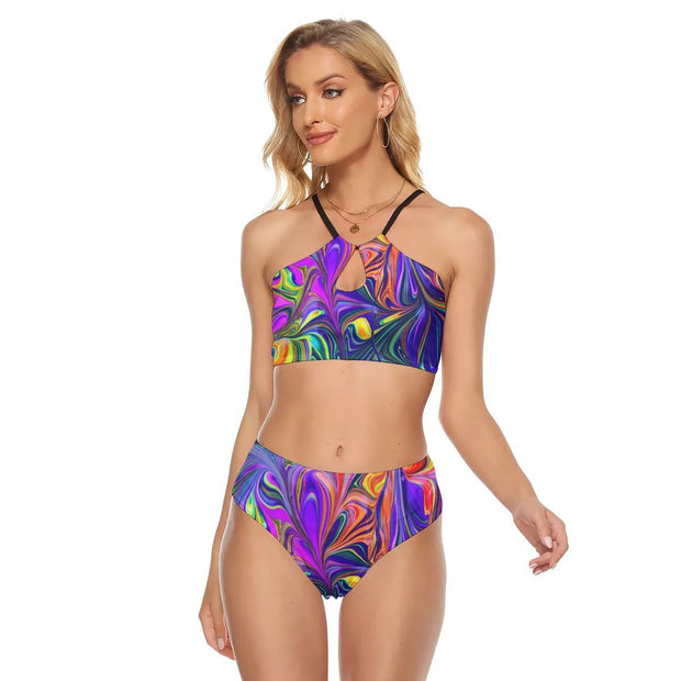 Gorgeous All-Over Print Women's Cami Keyhole One-piece Swimsuit - CreLESAtive™