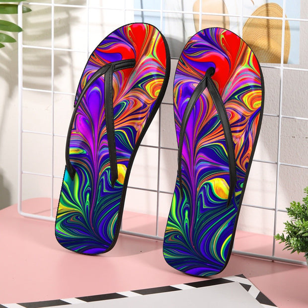 Gorgeous All-Over Print Women's Flip Flops - CreLESAtive™