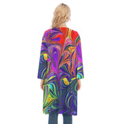 Gorgeous All-Over Print Women's V-neck Mesh Cardigan - CreLESAtive™