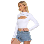 I LOVE FITNESS Women's Hollow Chest Keyhole Tight Crop Top - CreLESAtive™