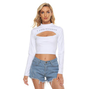 I LOVE FITNESS Women's Hollow Chest Keyhole Tight Crop Top - CreLESAtive™
