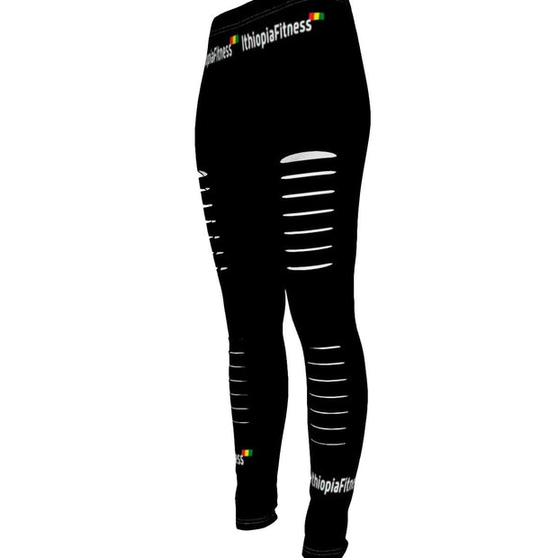Ithiopia All-Over Print Women's Ripped Leggings - CreLESAtive™