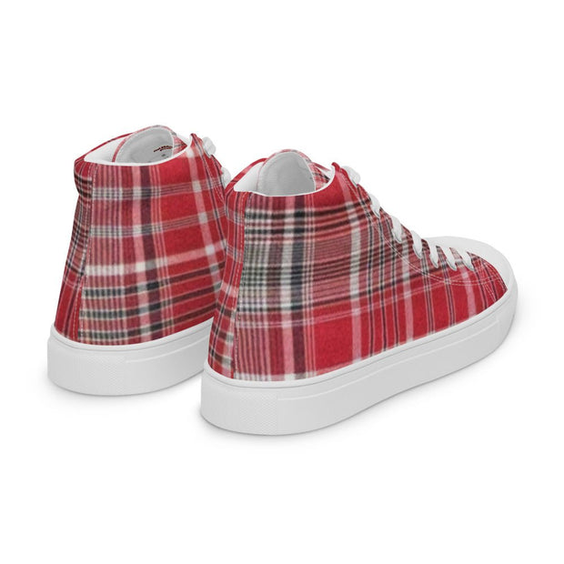 Jamaican Bandana Women’s high top canvas shoes - CreLESAtive™