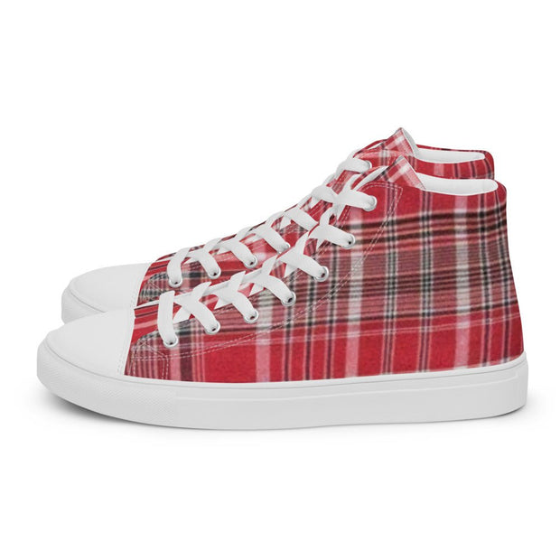 Jamaican Bandana Women’s high top canvas shoes - CreLESAtive™