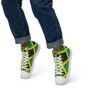 Jamaican Men’s high top canvas shoes - CreLESAtive™