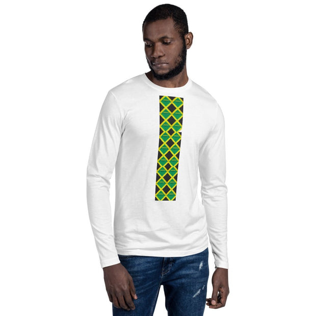 Jamaican Tie Long Sleeve Fitted Crew - CreLESAtive™