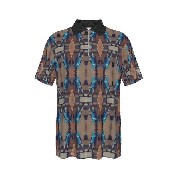 KB Lapel Zip Short Sleeve POLO - CreLESAtive™