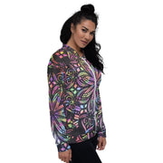Mandala Flowers Unisex Bomber Jacket - CreLESAtive™