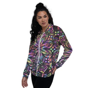 Mandala Flowers Unisex Bomber Jacket - CreLESAtive™